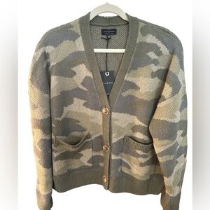 NWT Lucky Brand Camo Sweater